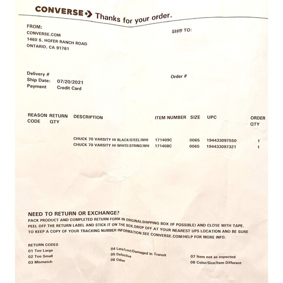 Converse Chuck 70 Varsity High Black Recycled Canvas M 6.5 W 8.5 - Picture 11 of 14